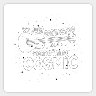 Something Cosmic - black Sticker